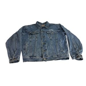 Vintage Identity Swingster Denim Jacket Mens Medium Blue Jean Trucker Style